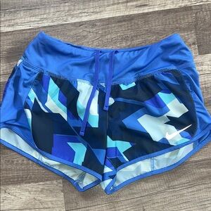 Nike Kids Blue Patterned Shorts